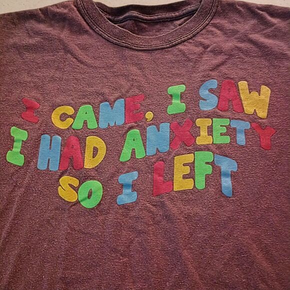 I Came I Saw I Had Anxiety Graphic Tee - Juniors XS - Picture 2 of 9